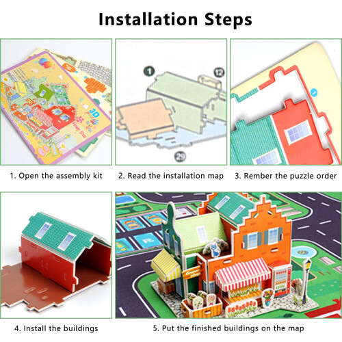 Σετ DIY City Building Tools με 5 Αυτοκινητάκια – Εκπαιδευτικό Σετ Παζλ για Παιδιά 6+ – 2