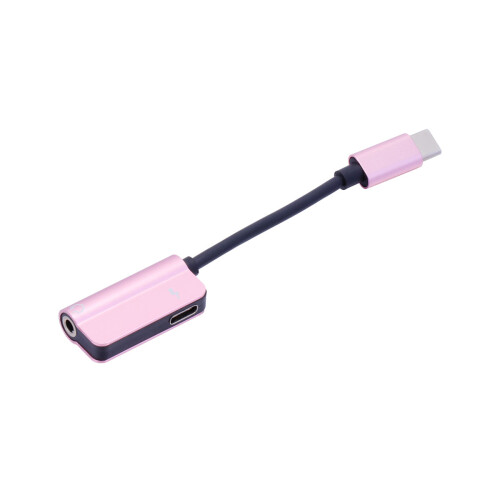 2Pcs 2-in-1 Type Converter Earphone Adapter 1