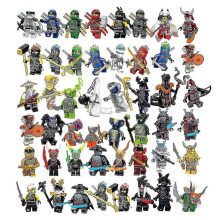 Ninjago 48-Piece Mini Figures Set, Action Figures Toys for Kids, Birthday Party Gifts for Boys Girls and Adult Collectors