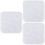 100Pcs White Earring Accessories Easy Carry Earring Back Stopping 6