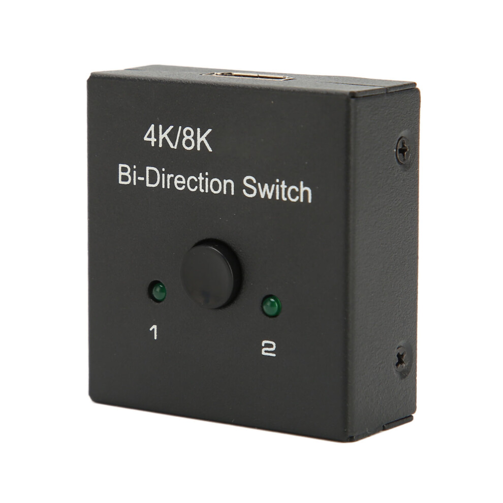 8K 4K Hd Bi-Directional Hdmi Switch 40Gbps, Metal, Plug & Play 7891389567382