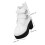 1Paire Bottes PU Blanches Pour Bottes Hautes Miniatures Mode 2