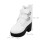 1Paire Bottes PU Blanches Pour Bottes Hautes Miniatures Mode 3