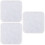 100Pcs White Earring Accessories Easy Carry Earring Back Stopping 7
