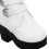 1Paire Bottes PU Blanches Pour Bottes Hautes Miniatures Mode 9