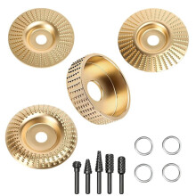 13 Disques à Meuler le Bois pour Meuleuse D'Angle, Meule pour Meuleuses D'Angle de 4 ou 4,5 Pouces, Équipée D'une Fraise Rotative