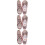 3Pièces Chaussures Danse Rose PU Design Simple Élégant 7
