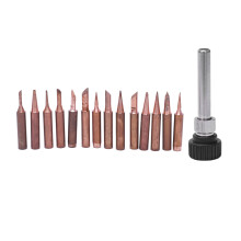 15 Stuks Zuiver Koper Soldeerbout Tip 900M Tip voor Solderen Rework Station voor 936, 937, 938, 969, 8586, 852D