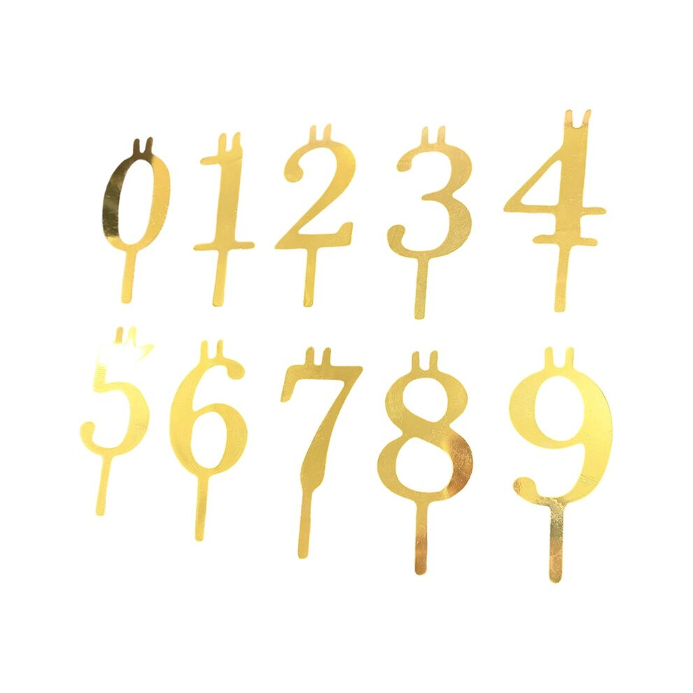 Reusable Number Birthday Candle Holder Set For Cakes, Birthday Cake Topper Decorations,Metal Birthdays Candle Holder 6032982437073