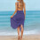 Women's Spaghetti Strap Wrap Dress Lightweight Beach 5