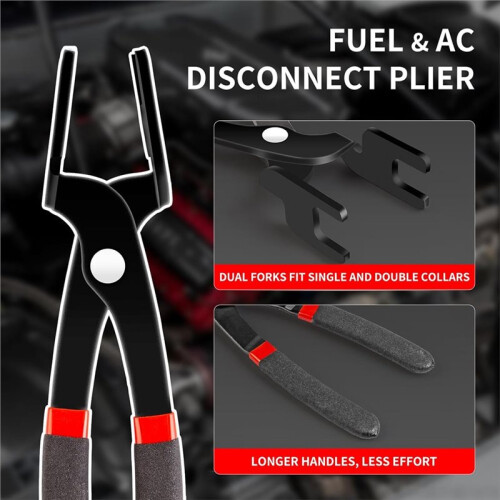 26PCS Fuel  Disconnect Tool Set, Master Quick Disconnect Kit with AC & Fuel  Pliers, Spring Lock Tools