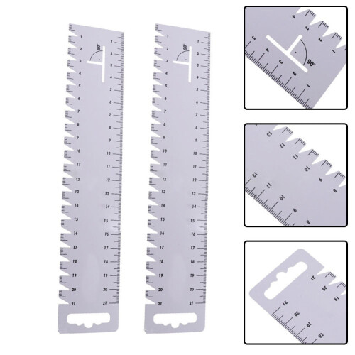 High-Quality Plastic Ruler Set for Sewing & Quilting, 21cm, Compatible with Patchwork Tools 2