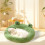 Pet Cave Bed Round Plush Cushion - M Size 5