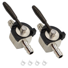 For Oregon 07-403 Shut-Off Valve Petcock 1/4inch 2pcs Heavy Duty Mower Tool in- Steel Parts Reliable Replacement
