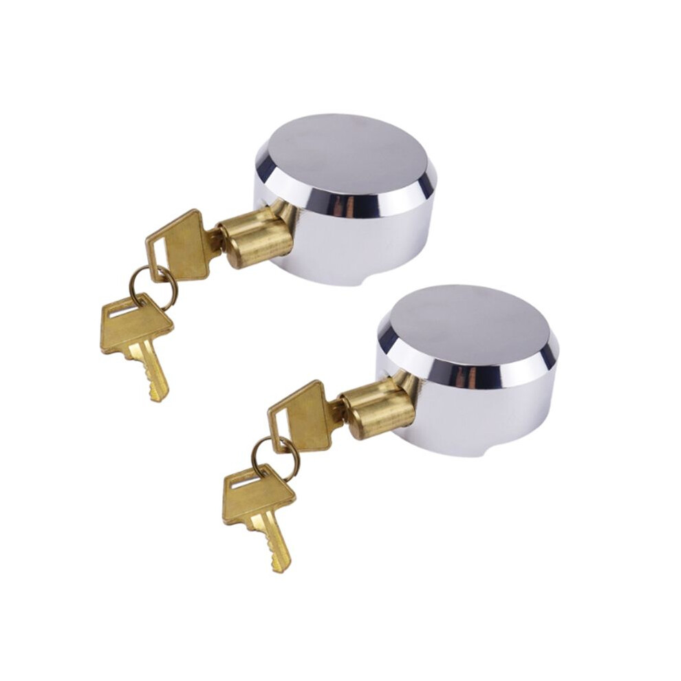 Hidden Shackle Padlocks Keyed (2 Pack),Puck Locks,Van Door Lock,Chrome Puck Lock, Reinforced Hidden Shackle Lock 6032868040182
