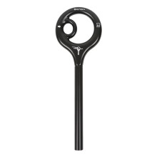 XINDA 9-Shape Rigging Descender Figure Belay Device Rock Climbing Cable Descent Device Downhill Rappelling Equipment Black