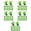 100Pcs Realistic Artificial Aquarium Plants Tank Ornament 7