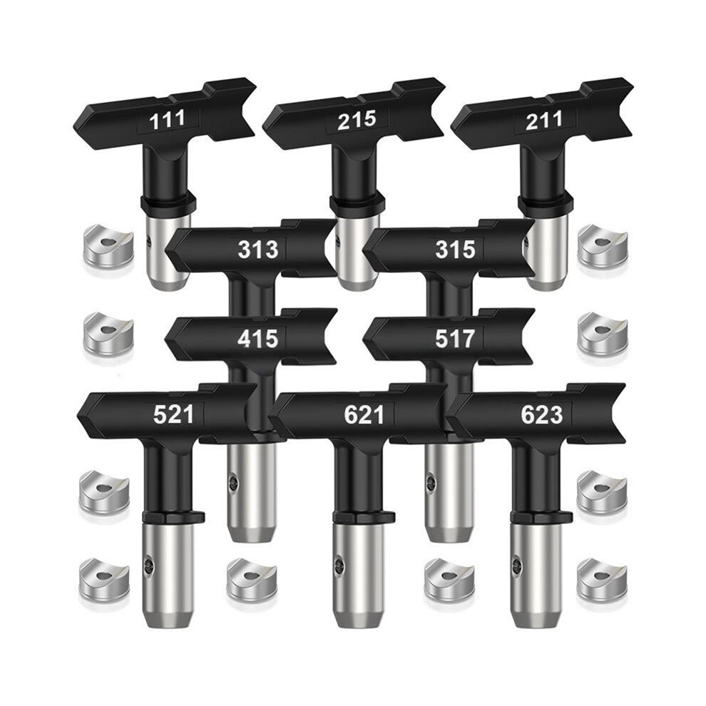 10 Pcs Reversible Airless Spray Tip Nozzles - Perfect For Ve-Vor, Titan And Most Other Airless Paint Sprayers 6033681216921