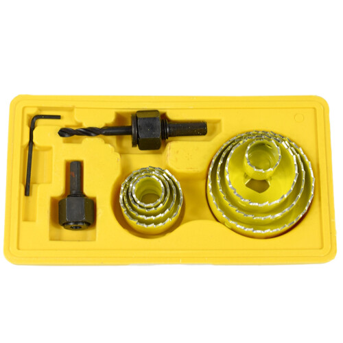 22Pièces Perceuse Coupe Trou Bois PVC Plâtre Stable Durable 1