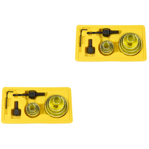 22Pièces Perceuse Coupe Trou Bois PVC Plâtre Stable Durable 2