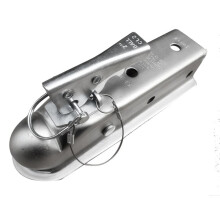 Acoplador de Remolque Acoplamiento de Bola de Enganche de 2 X 2 Pulgadas LengüEta Recta 3500 Lbs Piezas de VehíCulos Recreativos Accesorios