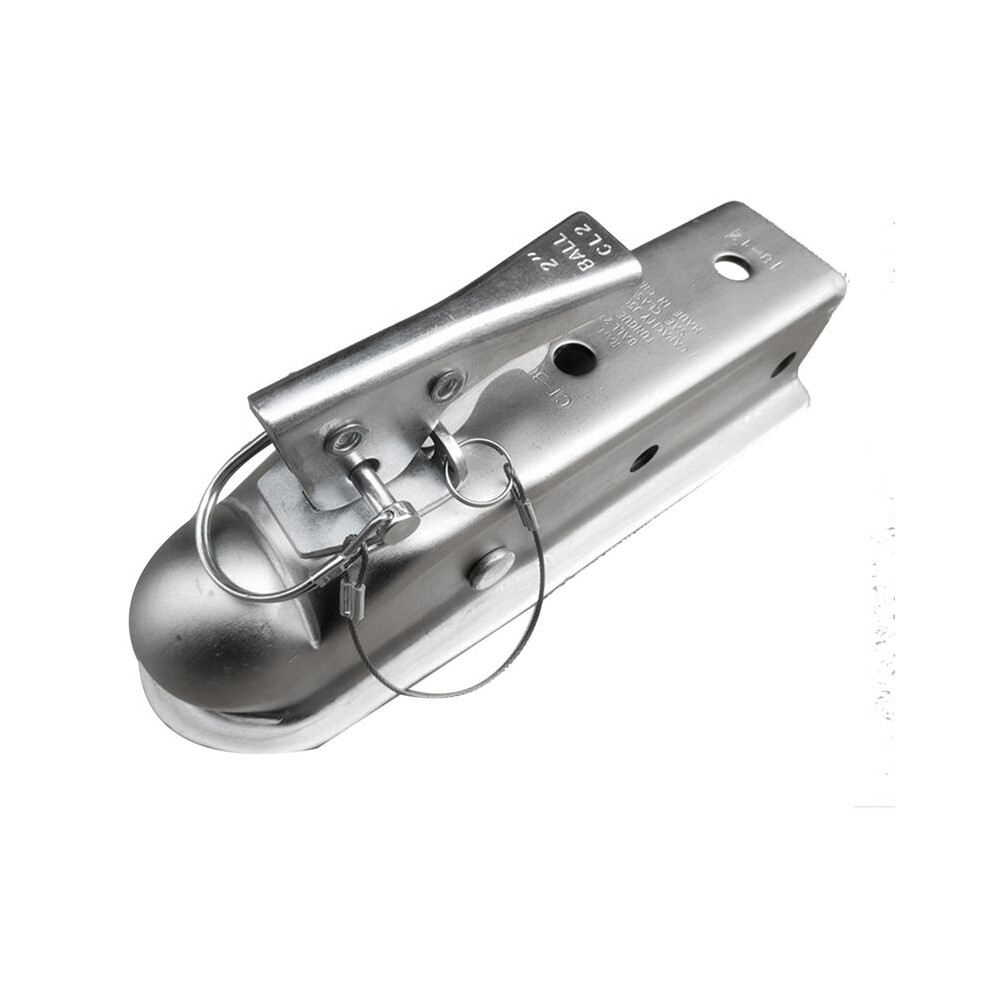 Trailer Coupler 2 X 2 Inch Hitch Coupling Straight Tongue 3500 Lbs Rv Parts Accessories Silver 4712333473586