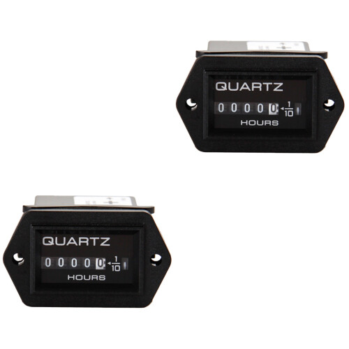 2pcs Tachometer Hour Meter Timer 2