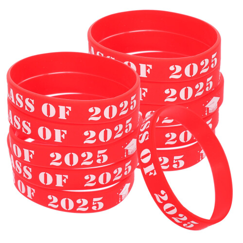125Pièces Bracelets Décoratifs Silicone Rouge Accessoires De 1