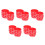 125Pièces Bracelets Décoratifs Silicone Rouge Accessoires De 4