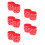 125Pièces Bracelets Décoratifs Silicone Rouge Accessoires De 5