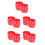 125Pièces Bracelets Décoratifs Silicone Rouge Accessoires De 6