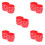 125Pièces Bracelets Décoratifs Silicone Rouge Accessoires De 7