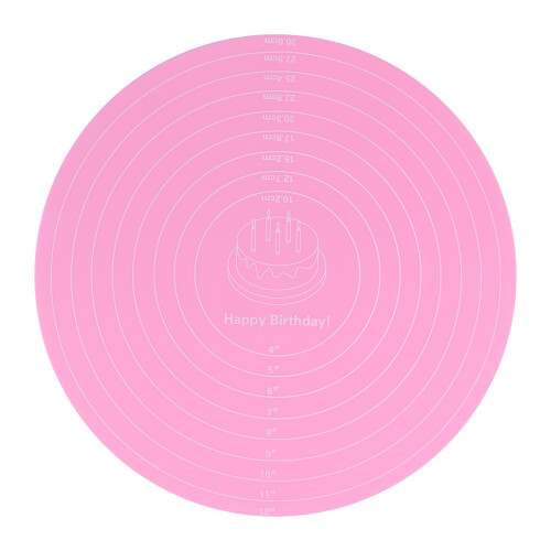 3Pcs Pink 12 Inch Cake Plates Round Cake Baking Boards Base 1
