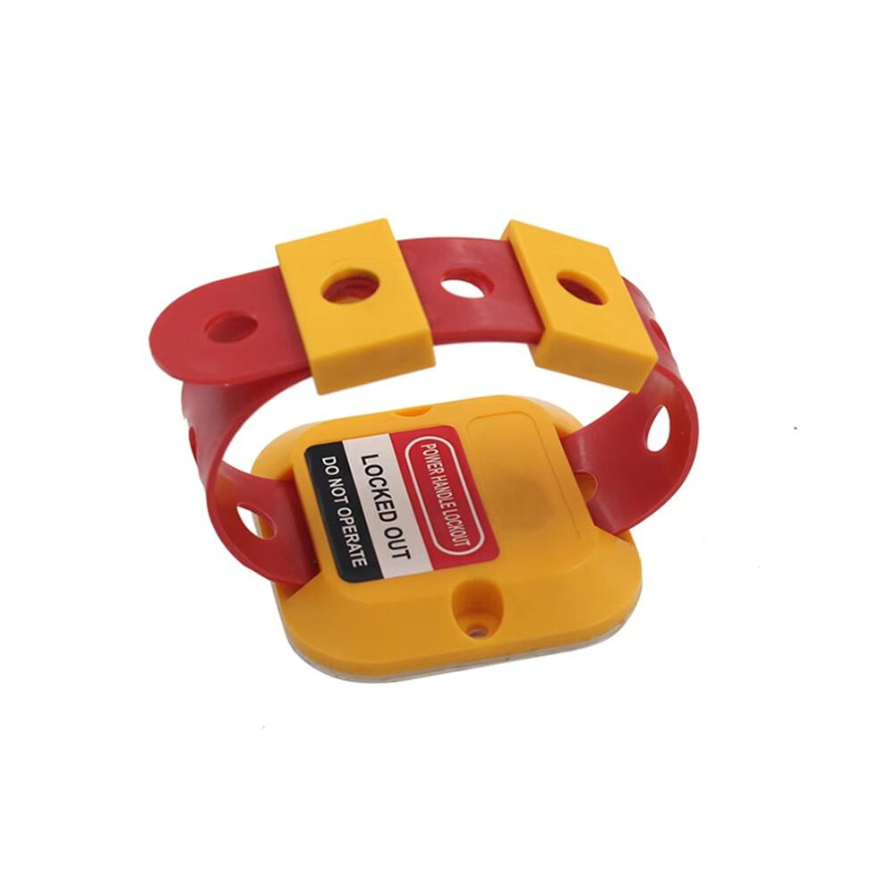 For Prevent Misoperation And Isolation,Self-Adhesive Warning Mark Electrical Panel Handle Lockout Orange/Red 6033340144671