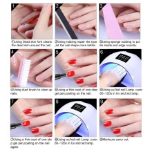 5Pcs 3-in-1 Semi Permanent Nail Polish Pens, 5ML, Long Lasting