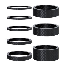 8 Stuks Carbonvezel Headset-Afstandhouders met Matte Afwerking, Geschikt voor 1 1/8 Inch Stuurpen voor MTB, Racestuurpennen, 6 Maten