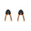 IWISS 2pcs Closed  Crimper 4 Way Indent,8 Impression Type for Deutsch Solid Contacts Gage 16, IWD-16 2
