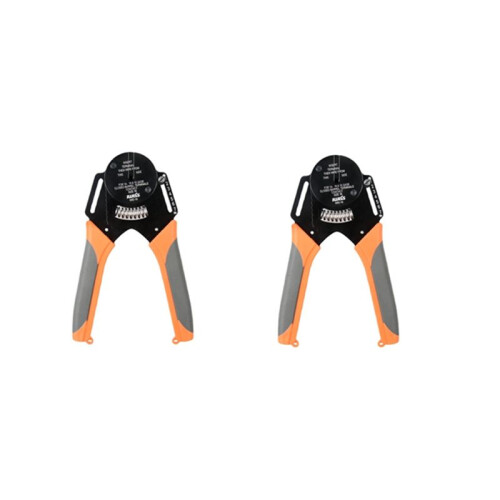 IWISS 2pcs Closed  Crimper 4 Way Indent,8 Impression Type for Deutsch Solid Contacts Gage 16, IWD-16