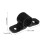 50Pcs Plastic Pipe Support Clips Heavy Duty Wall Mount Ceiling Black 3