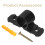 50Pcs Plastic Pipe Support Clips Heavy Duty Wall Mount Ceiling Black 9