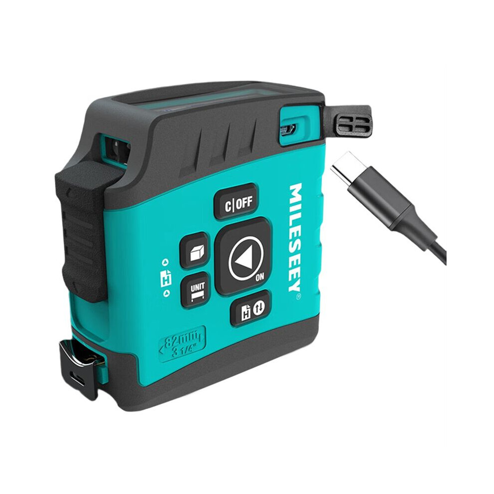 Saudism Mileseey Portable Laser Distance Meter Laser Rangefinder High-Precision Digital Laser Tape Range Finder Measure Tool