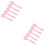 200Pièces Sporks Jetables Rose Usage Cuisine Facile 5
