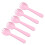 200Pièces Sporks Jetables Rose Usage Cuisine Facile 8