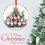 Christmas Gnome and Tree Crystal Glass Ornament 3
