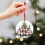 Christmas Gnome and Tree Crystal Glass Ornament 6