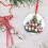Christmas Gnome and Tree Crystal Glass Ornament 8