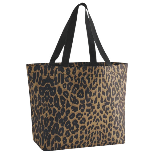 BagBase Bagbase Leopard Print 25L Tote Bag
