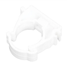 100Pcs Plastic PPR Clamp Holder for Water Pipe Tube Fittings with Cover Diameter 25mm