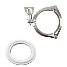 Tri Clamp Stainless Steel Fitting Ferrule with O-Ring Seal for Home Brewing C