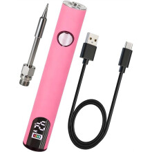 Universal Portable Soldering Iron with LED Display, Rechargeable Cordless Soldering Iron with Built-in Battery